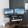 Превью Corner Electric Height Adjustable Cubicle Standing Desk Converter — Standing Desk, VIVO