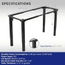 Превью Electric 4-Leg Dual Motor Standing Desk Frame — Standing Desk, VIVO