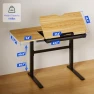 Превью Electric Drafting Table Adjustable Height 47.2"x23.6" Standing Drawing Desk Extendable Top Craft Workstation with... — Standing Desk, FLEXISPOT