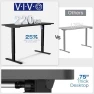 Превью Electric Standing Adjustable Gaming Desk with Hidden Cable Trays — Standing Desk, VIVO