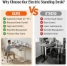 Превью Electric Standing Desk 70 x 27 Inches Adjustable Height — Standing Desk, KORGOL