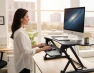 Превью Electric Standing Desk Converter for Dual Monitors — Standing Desk, Mount-It!