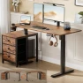 Превью Electric Standing Desk with Drawers, 47 x 24 Inches, Height Adjustable — Standing Desk, REAHOME