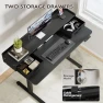 Превью Electric Standing Desk with Drawers and Storage Shelf — Standing Desk, Furmax