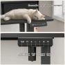 Превью Electric Standing Desk with Drawers and Storage Shelf — Standing Desk, Furmax