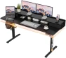 Превью Electric Standing Desk with Drawers and Storage Shelf — Standing Desk, Furmax