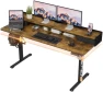 Превью Electric Standing Desk with Drawers and Storage Shelf — Standing Desk, Furmax