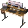 Превью Electric Standing Desk with Drawers and Storage Shelf — Standing Desk, Furmax