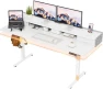 Превью Electric Standing Desk with Drawers and Storage Shelf — Standing Desk, Furmax
