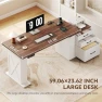 Превью Electric Standing Desk with Drawers — Standing Desk, Homiflex