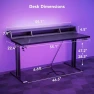 Превью Gaming Standing Desk with LED Light — Standing Desk, OffiGo