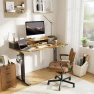 Превью Height Adjustable Electric Standing Desk with 2 Drawers and Splice Board — Standing Desk, Agilestic