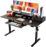 Превью Height Adjustable Electric Standing Desk with 2 Drawers and Splice Board — Standing Desk, Agilestic