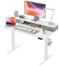 Превью Height Adjustable Electric Standing Desk with 2 Drawers and Splice Board — Standing Desk, Agilestic