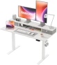 Превью Height Adjustable Electric Standing Desk with 2 Drawers and Splice Board — Standing Desk, Agilestic