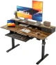 Превью Height Adjustable Electric Standing Desk with 2 Drawers and Splice Board — Standing Desk, Agilestic