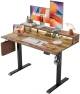 Превью Height Adjustable Electric Standing Desk with 2 Drawers and Splice Board — Standing Desk, Agilestic