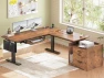 Превью L Shaped Electric Standing Desk with File Cabinet — Standing Desk, SEDETA