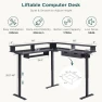 Превью L-Shaped Electric Standing Desk — Standing Desk, RedLemon