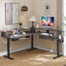 Превью L-Shaped Electric Standing Desk — Standing Desk, RedLemon