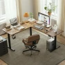 Превью L Shaped Standing Desk 63 x 55 inch Adjustable Height, Electric Corner Standing Desk, Sit Stand Computer Table with... — Standing Desk, Agilestic