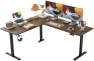 Превью L Shaped Standing Desk 63 x 55 inch Adjustable Height, Electric Corner Standing Desk, Sit Stand Computer Table with... — Standing Desk, Agilestic