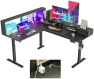 Превью L Shaped Standing Desk 63 x 55 inch Adjustable Height, Electric Corner Standing Desk, Sit Stand Computer Table with... — Standing Desk, Agilestic