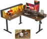 Превью L Shaped Standing Desk 63 x 55 inch Adjustable Height, Electric Corner Standing Desk, Sit Stand Computer Table with... — Standing Desk, Agilestic