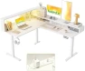 Превью L Shaped Standing Desk 63 x 55 inch Adjustable Height, Electric Corner Standing Desk, Sit Stand Computer Table with... — Standing Desk, Agilestic