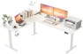 Превью L Shaped Standing Desk 63 x 55 inch Adjustable Height, Electric Corner Standing Desk, Sit Stand Computer Table with... — Standing Desk, Agilestic