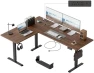 Превью L Shaped Standing Desk 63 x 55 inch Adjustable Height, Electric Corner Standing Desk, Sit Stand Computer Table with... — Standing Desk, Agilestic
