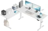 Превью L Shaped Standing Desk 63 x 55 inch Adjustable Height, Electric Corner Standing Desk, Sit Stand Computer Table with... — Standing Desk, Agilestic
