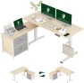 Превью L-Shaped Standing Desk with Drawers — Standing Desk, FLEXISPOT