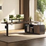 Превью L-Shaped Standing Desk with Drawers — Standing Desk, FLEXISPOT