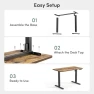 Превью Large One-Piece Standing Desk with Electric Height Adjustment — Standing Desk, CubiCubi