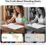 Превью One-Piece Standing Desk 48 x 24 Electric Height Adjustable Computer Desk — Standing Desk, CubiCubi