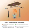 Превью One-Piece Standing Desk 48 x 24 Electric Height Adjustable Computer Desk — Standing Desk, CubiCubi