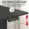 Превью 40-Inch Mobile Electric Height Adjustable Sit to Stand Desk with Drawer, Hanging Hooks and Cable Management — Standing Desk, SHW
