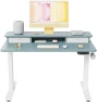 Превью 40 x 24 Inch Height Adjustable Electric Standing Desk with Double Drawer — Standing Desk, FEZIBO