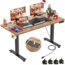 Превью 48 x 24 inch Electric Standing Desk with Charging Station — Standing Desk, farexon