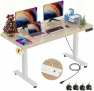 Превью 48 x 24 inch Electric Standing Desk with Charging Station — Standing Desk, farexon