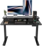 Превью 48 x 24 Inch Height Adjustable Electric Standing Desk with Double Drawer and Storage Shelf — Standing Desk, FEZIBO