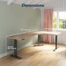 Превью ComfortEdge 80x60 L-Shape Electric Standing Desk — Standing Desk, Vari