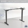 Превью Electric Dual Motor Standing Desk Frame — Standing Desk, VIVO