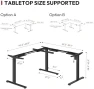 Превью Electric Height Adjustable 3-Leg L Shaped Standing Desk Frame — Standing Desk, SANODESK