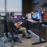 Превью Electric Height Adjustable 3-Leg L Shaped Standing Desk Frame — Standing Desk, SANODESK