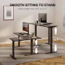 Превью Electric Height Adjustable 3-Leg L Shaped Standing Desk Frame — Standing Desk, SANODESK