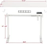 Превью Electric Height Adjustable Sit to Stand Desk with Hanging Hooks and Cable Management — Standing Desk, SHW