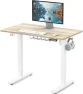 Превью Electric Height Adjustable Sit to Stand Desk with Hanging Hooks and Cable Management — Standing Desk, SHW