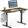 Превью Electric Height Adjustable Sit to Stand Desk with Hanging Hooks and Cable Management — Standing Desk, SHW
